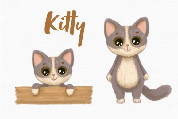 Bring Playful Charm to Projects with Cute Kitty Animal Clipart Peeking Cat
