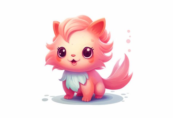 Charming Salmon Kawaii Animal Art for Your Projects