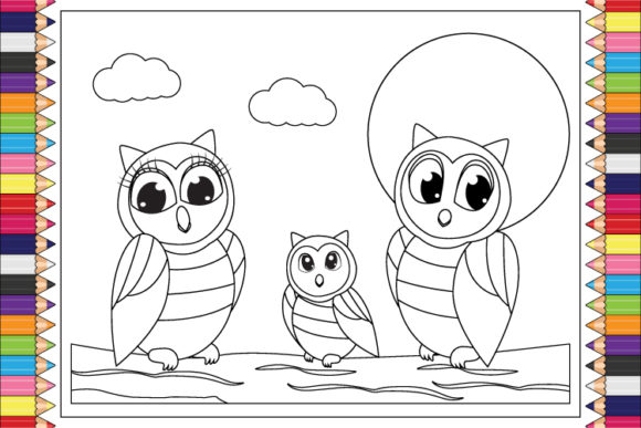 Coloring Owl Animal Cartoon for Kids: A Playful Font for Modern Projects