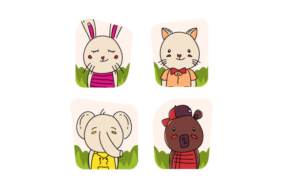 Cute Hand Drawn Animal Frame Collection: A Design Asset for Every Creator