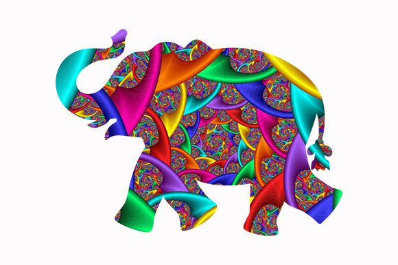 Embrace the Wild Spirit of Elephant Colorful African Animal