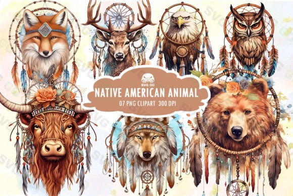 Native American Animal Sublimation: Digital Art for Modern Makers