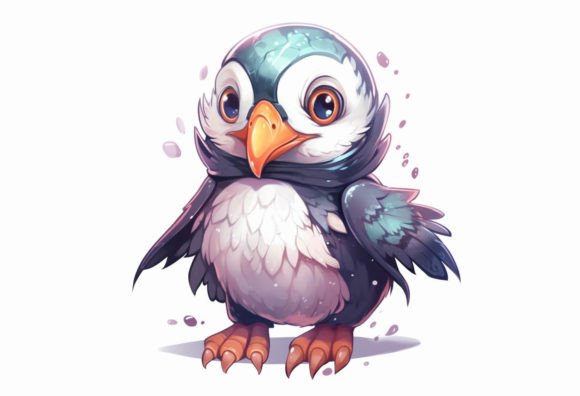 Puffin Kawaii Animal: A Playful Asset for Your Creative Projects