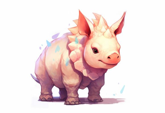 Rhinoceros Kawaii Animal: Your Next Favorite Design Asset