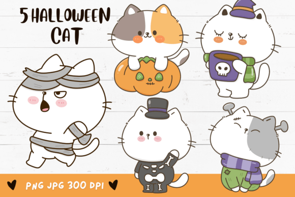 Spooky & Sweet: Elevating Your Halloween Projects with Adorable Cat Clipart