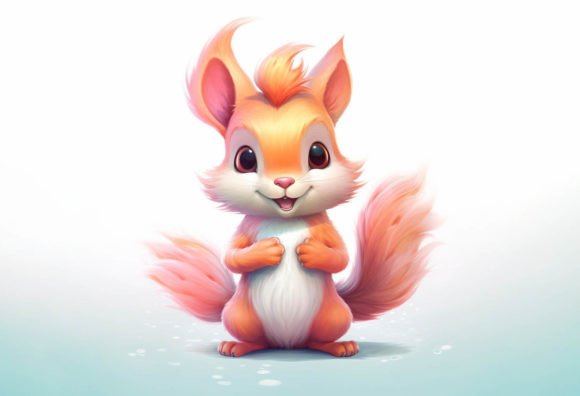 The Irresistible Charm of Squirrel Kawaii Animal Art