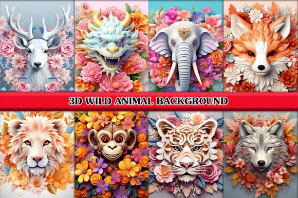 Unleashing Creative Depth with 3D Animal Sublimation Backgrounds