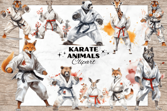 Unleashing Whimsy: The Karate Animal Clipart Collection