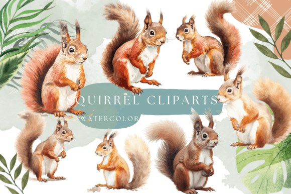 Unlocking Creativity with Squirrel Watercolor Animal Cliparts