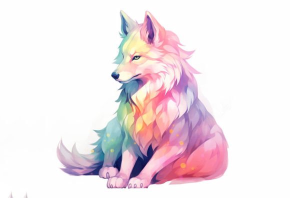 Wolf Kawaii Animal: A Unique Blend of Wild and Adorable for Your Projects
