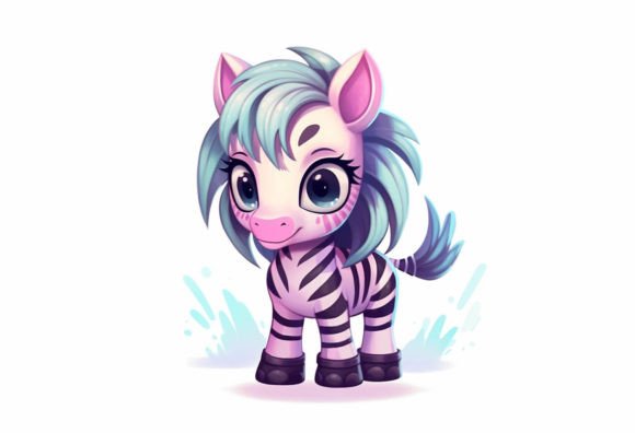 Zebra Kawaii Animal: Your New Go-To for Charming Design Projects